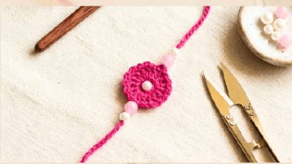 Rose Pearl Rakhi
